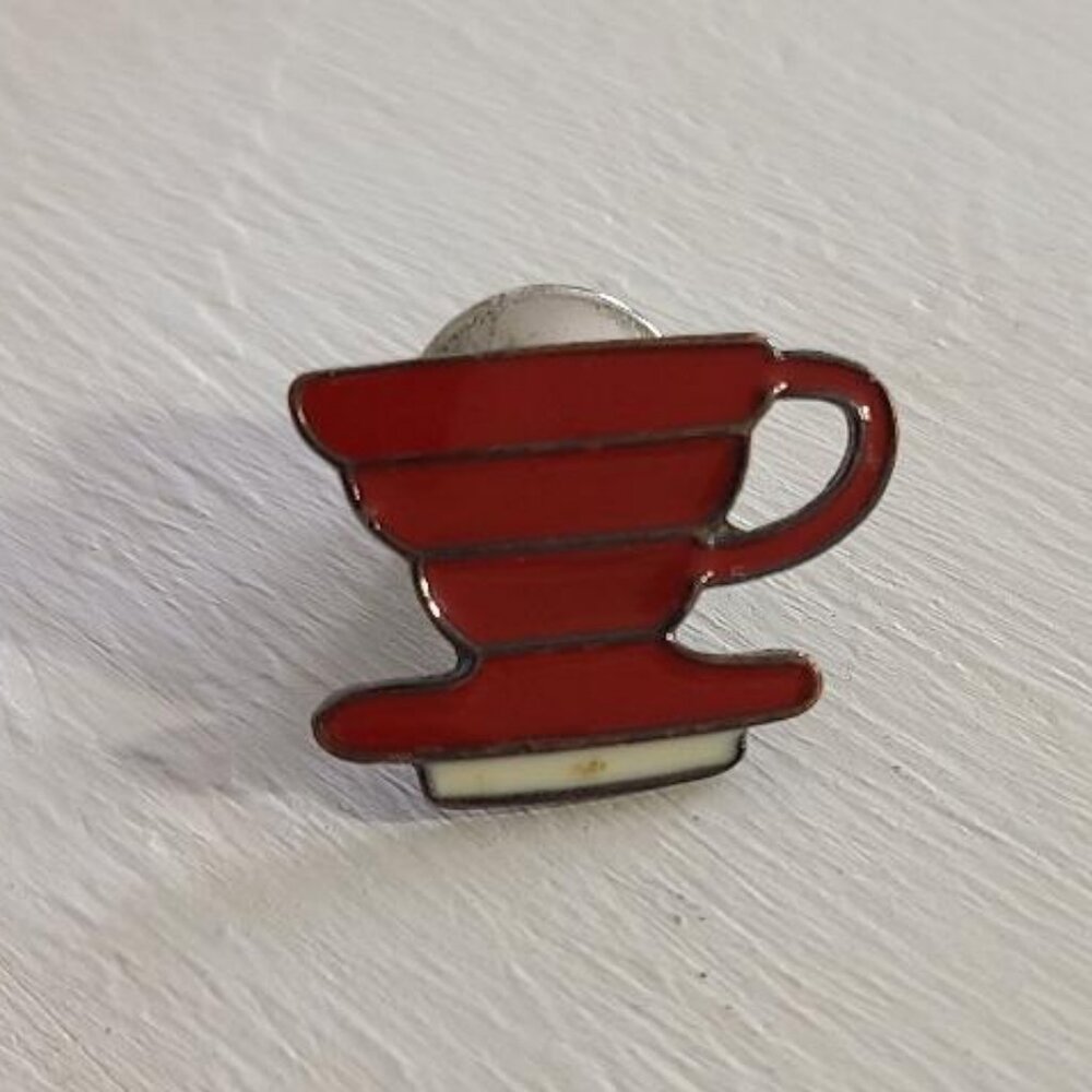 Hario V60 Coffee Pour Over Cone Lapel Pin Tie Tack